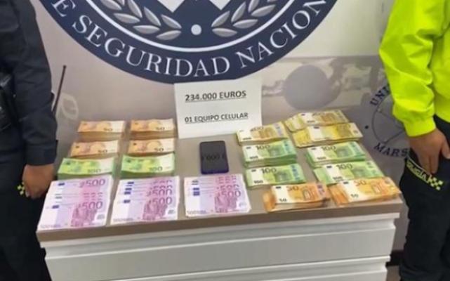 Incautados más de mil millones de pesos en euros, que pretendían